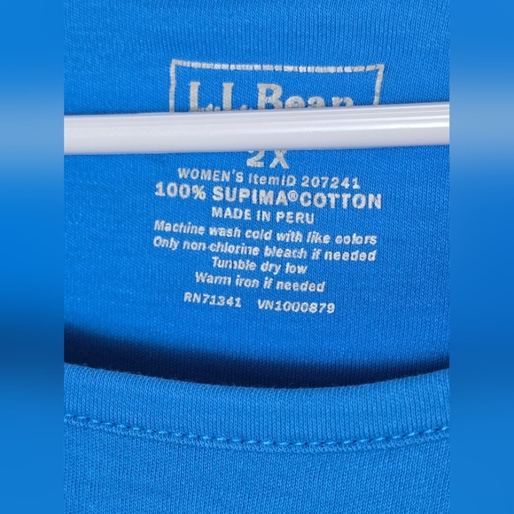 L.L. Bean Bundle 100% Pima Cotton Short Sleeve Closet Staple Shirts, 2X - Picture 3 of 3